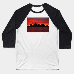 Boston City Sunset Baseball T-Shirt